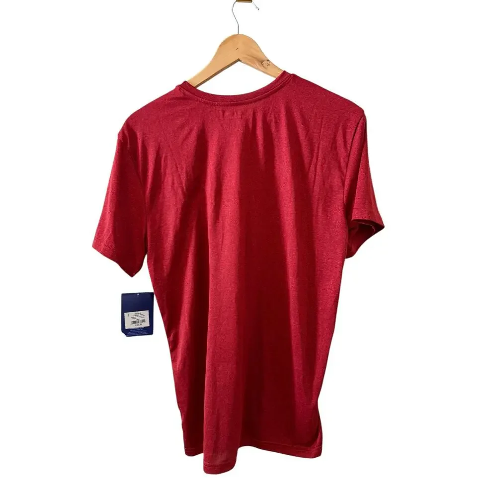 Champion Performance Double Dry Core Short Sleeve T Shirt Red M - Picture 2 of 5